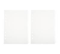 OATIPHO 2 Juegos de Divisores de Pestañas Translúcidos para Archivador de 6 Anillas Tamaño A6 Separadores de Índice Reutilizables de Plástico PP para Planificadores y Cuadernos