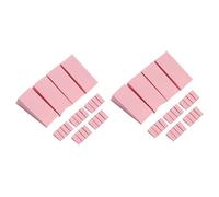 OATIPHO 2 Piezas 3 Bloque De Esponja De Gradiente Arte Ligero Ultravioleta Esponjas Manicura Uña Para Real Clavo Tresillo Suave Condujo Esponja Degradada Rosa