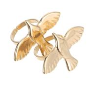 OATIPHO 2 Piezas Anillos Ajustables Paz Acero Inoxidable Vintage Personalizados Alas Retro para Mujer Joyería Simbólica Duradera