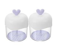 OATIPHO 2 Piezas burbujeador taza de espuma facial fabricante de espuma facial botella de bomba de espuma de viaje batidor de espuma de mano el plastico Púrpura