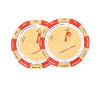 OATIPHO 2 Piezas Calculadora de Fecha y Tracker de Desarrollo Fetal para Mamás Expectantes con Guía de Embarazo Incluida