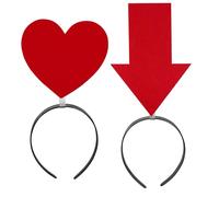 OATIPHO 2 Piezas Cintas Para Pelo De San Valentín Con Y Diademas Flexibles De Tela No Tejida Para Niñas Y Mujeres Accesorios Festivos Para Fiesta Boda Y Cumpleaños