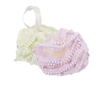 OATIPHO 2 Piezas Esponja Exfoliante de Baño Bola de Malla Suave para Ducha Generador para Limpieza Corporal y Exfoliación Colores Pastel Verde