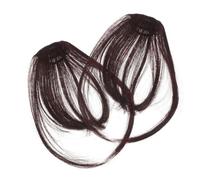 OATIPHO 2 Piezas Extensiones De Cabello Flequillo Falso Para Mujer Flequillo Ralo Postizo Para Mujer Para Cosplay y Presentaciones