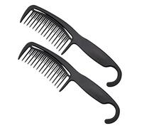OATIPHO 2 Piezas Peina y Cabello Peines Colgantes Negros para Doméstico y Profesionales de Peluquería