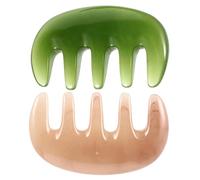 OATIPHO 2 Piezas Peine De Dientes Anchos Cabelludo Peine Masajeador De Masaje Antiestático Cabello Para Masaje De Puntos De Acupuntura Herramienta De