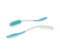 OATIPHO 2 Piezas Peine de Mango Curvo y Peine de Plástico Cabello Práctico para Ancianos y Pacientes Masajeadores para Peinar Cabello