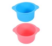 OATIPHO 2 Piezas Tazón de mezcla de películas de belleza kit de cera dura para depilacion cuentas de cera para el bienestar del cabello recipiente calefactor de silicona de sílice