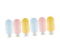 OATIPHO 2 Series Botellas De Viaje Dispensadores De Loción Squeezable Para Cosméticos Y Champú Contenedores Portátiles Para Aseo Personal 3 Piezas*2