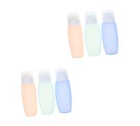 OATIPHO 2 Series Embotellado Cremas Perfume De Viaje Recargable Botellas De Aseo Bomba Humectante Tapa Y Envases De Champú De Viaje Contenedores De Líquidos De Viaje Cubrir Pp 3 Piezas*2