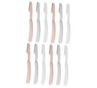 OATIPHO 2 Series Recortador De Cejas Plegable Recortadora De Cejas Razor Para Las Mujeres Maquinillas De Afeitar Para Kit De Shaper Hoja De Acero Inoxidable 6 Piezas