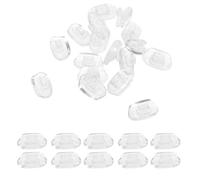 OATIPHO 20 Pares Almohadillas Nasales para Gafas Protector Nasal de Silicona de Almohadillas Nasales Antideslizantes para Reparación de Gafas para Puente Nasal