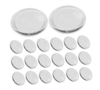 OATIPHO 20 Piezas Almohadilla De Extensión De Pestañas Bandeja De Soporte De Pestañas Para Los Ojos Gel De Sílice Transparente