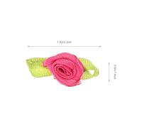 OATIPHO 200 Mini Rosas de Cinta de Satén Multicolor 15 CM para Manualidades Flores Artificiales de Tela DIY Rosetas Surtidas para Decoración y Proyectos Creativos