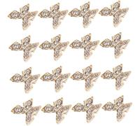 OATIPHO 20piezas Taladro Metálico para Uñas Decoración de Mariposas Elegante para Fiesta de Delicadas Decoraciones de Uñas para DIY