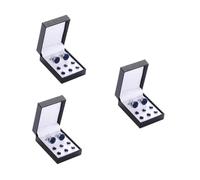 OATIPHO 24 Piezas Gemelos y Botones para Camisa Hombre Set Redondo de Gemelos de Esmaltados para Camisas de Puño Francés Accesorios Elegantes para Boda Negocios Formales