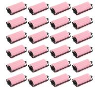 OATIPHO 24 Rulos de Esponja Cabello en Color Rosa Tamaño Pequeño de 35 CM de Diámetro 24 Piezas sin Calor Ideales para Rizos Suaves Peinado Nocturno y Cuidado del Cabello