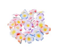 OATIPHO 24piezas Acessorios Pelo Flores Hawaianas Plumeria Pe Frangipani Artificiales Decoración Cumpleaños