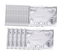 OATIPHO 25 Piezas máscara de labios de gel para labios cuidado de los labios almohadilla hidratante para labios exfoliante de labios labio fibras vegetales blanco