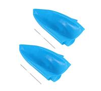 OATIPHO 2juegos Gorros Reutilizables Silicona Teñir Pelo Con Agujas Crochet Fácil Verificar Estado Tinte