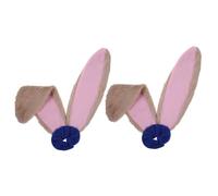 OATIPHO 2piezas Accesorios Pelo Mujeres Diadema Orejas Conejo Gomas Pelo Liga Suave y