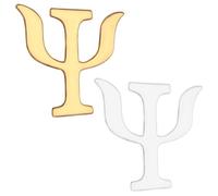 OATIPHO 2Piezas Broche de Letras Griegas Aleación Accesorio Vintage para Ropa y Bolsos Joyas para Mujeres Pin Decorativo Elegante para Ocasiones Formales y Casual