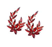 OATIPHO 2piezas Broches De Flor De Rhinestones Accesorios Decorativos Para Perfectos Para Vestidos y Calzado Suministros Creativos De Joyería Para Mujeres y Niñas Rojo