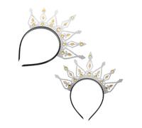 OATIPHO 2piezas Diadema De Corona Para Mujer Vintage Accesorio De Novia Para Boda Tocado De Princesa Para Fiesta