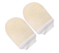 OATIPHO 2piezas Guantes De Toalla De Baño Exfoliantes Guantes De Baño Para Ducha Exfoliantes De Lufa De Para Depuración Corporal