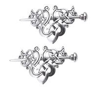 OATIPHO 2piezas Horquilla Creativa de Metal Estilo Vikingo Accesorios Cabello Pack de Pinzas Pelo para Tocados de Mujer y Ocasiones Retro