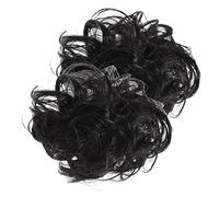 OATIPHO 2piezas Horquilla De Disco Grande Moño Postizo Pinza Para Moño Extensiones De Cabello Pinza Para Mujer Ondulado Rizado Para Usar Fiestas o Eventos Casuales De Postizo