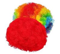 OATIPHO 2piezas Pelucas Del Rizadas Mujer Disfraz Decoración Cumpleaños Circos Halloween