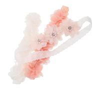 OATIPHO 3 diademas para bebé: diademas con flores suaves - Elegantes tocados hechos a mano para recién nacidas y niñas