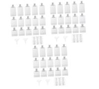 OATIPHO 3 Juegos Bolsas de Viaje Rellenables para Emulsiones Contenedores de Portátiles con Etiquetas y Embudo para Champú Lociones y Cosméticos