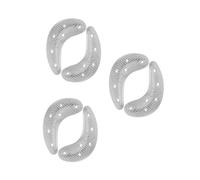 OATIPHO 3 Pares Placas Metálicas para Reparación de Talón con Tornillos Protectores Antideslizantes para Botas y Zapatos Parches Duraderos Forma de Media Luna para Hombres Kit para