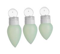 OATIPHO 3 Piezas Botellas de Silicona para Viaje Recipientes Rellenable para Champú Loción y Cosméticos Diseño Antigoteo y Reutilizable