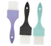 OATIPHO 3 Piezas Cepillos de Teñido de Cabello Profesional Mango Ergonómico y Cerdas de Herramientas de Coloración para Estilistas Accesorios Esenciales para Salones de Negro Verde