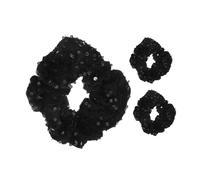 OATIPHO 3 Piezas Coleteros Elásticos de Terciopelo con Lentejuelas Brillantes Scrunchies Ajustables para Moños y Coletas Accesorios para Fiestas Bodas y Estilo Diario Elegante