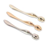 OATIPHO 3 Piezas Masajeador de Ojos Aplicadores de Crema para Ojos Portátiles Plata y Mate Herramienta para Masaje Profesional y Cuidado
