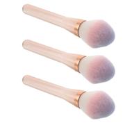 OATIPHO 3 Piezas Pinceles De Maquillaje De Colores Cepillo Para Polvos Sueltos Pink Lana De Fibra.