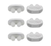 OATIPHO 3 series Dispositivo Antirronquidos Con Pinza Nasal Bastoncillos Nasales Antirronquidos Aparato Para Respirar Por La Nariz Pinza Nasal Antirronquidos Dispositivo 2 piezas x 3