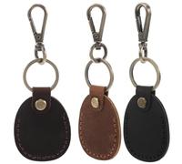 OATIPHO 3 Tarjeteros de PU Vintage para Tarjeta de Acceso y Llave Inteligente NFC Diseño Artesanal Hecho a Mano Colores Negro Marrón y Café Tamaño Compacto para Mujer Estuche