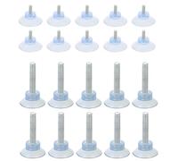 OATIPHO 32 Piezas de Niveladores Antivibración para Muebles Ventosa de PVC Transparente Patas Ajustables Tornillo M5-M8 Base Absorbente para Mesas y Sillas Uso Doméstico