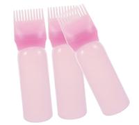 OATIPHO 3piezas Botella De Poción De Permanente Aplicadora De Peine Para Raíces Unidades Botella Aplicador De Peine Para Raíces De Aceite Para Salón De