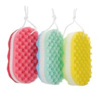 OATIPHO 3piezas Esponja De Baño Para Ducha Estropajos De Baño Corporal Esponjas De Ducha Con Cuerda Para Colgar Exfoliantes De Para Mujeres y Hombres Para Limpieza y