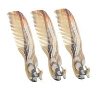 OATIPHO 3piezas Peine De Dientes Anchos Para Hombres Peine Para Pelucas y Cabello Natural Desenredante Ligero y Duradero