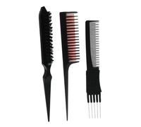 OATIPHO 3piezas Peine De Peluquería Profesional Peine Para Pelucas y Cabello Masajea El Cabelludo Fácil De Sostener y Lavar