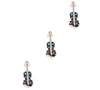 OATIPHO 3piezas Retro Violin Brooch Pin Violin Lapel Pin for Bags and Coats Chic Accessories for Men and Women