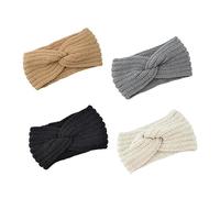 OATIPHO 4 Piezas Casco de Protección Auditiva Diadema Cruzada Pañuelos de Moda Diademas para Mujer para Mujer