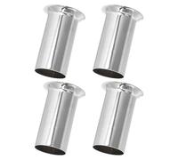 OATIPHO 4 Piezas Cubiertas para Casquillos de Candelabro de Fundas de Tubo de Lámpara de Metal Cromado para Accesorios de Iluminación y Portalámparas de Araña